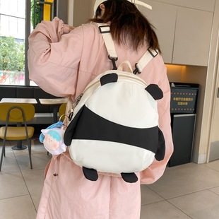 Cross-border panda backpack women's Japanese cartoon cute ins style children's backpack small fresh lightweight backpack