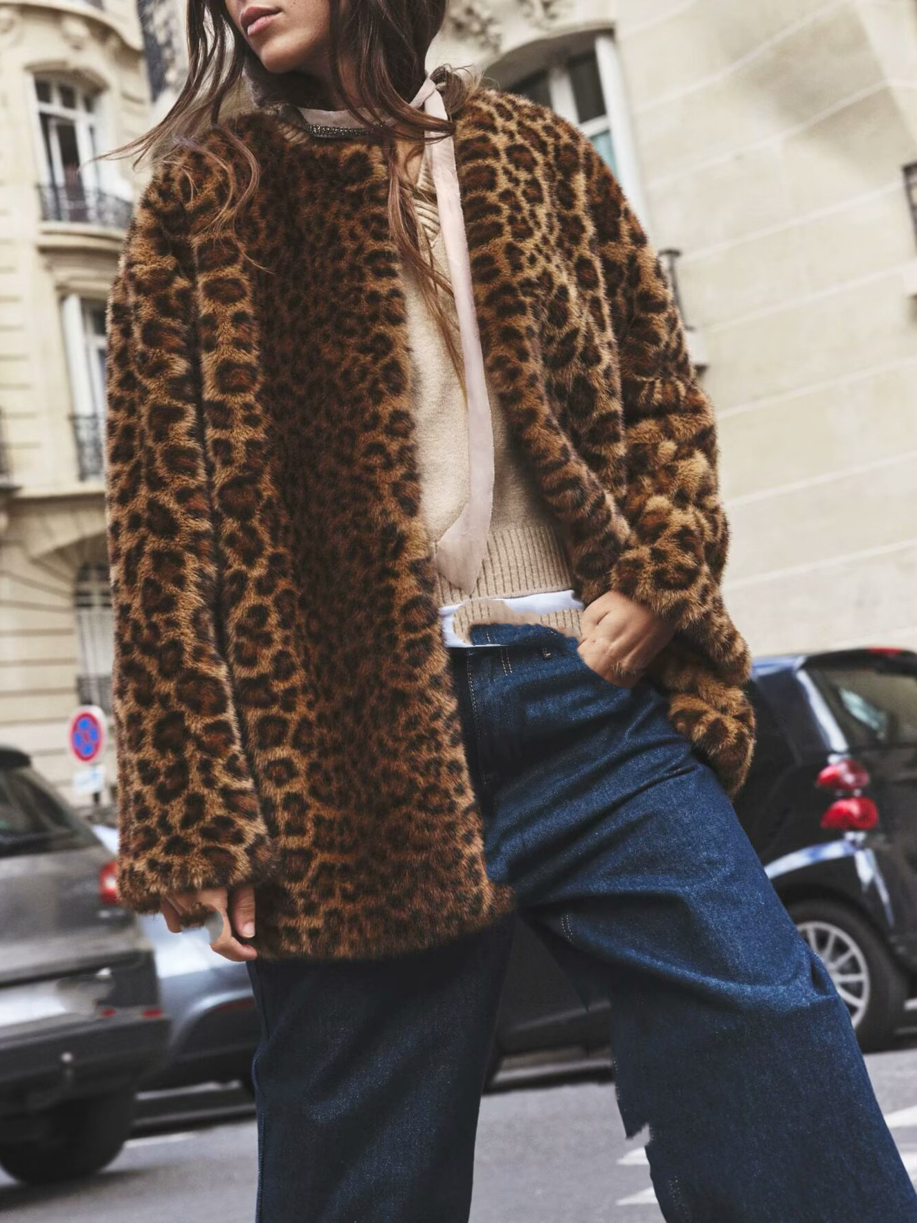 Abbigliamento donna pelliccia artificiale stampa leopardo donna_voghion.com