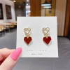 Fashionable design earrings, 2021 years, maxi length, french style, internet celebrity, trend of season, Japanese and Korean