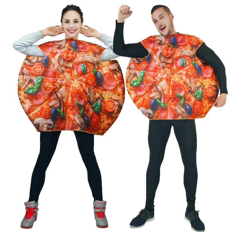 Adulto de Halloween divertido parodia comida esponja pizza partido etapa Cosplay traje rendimiento