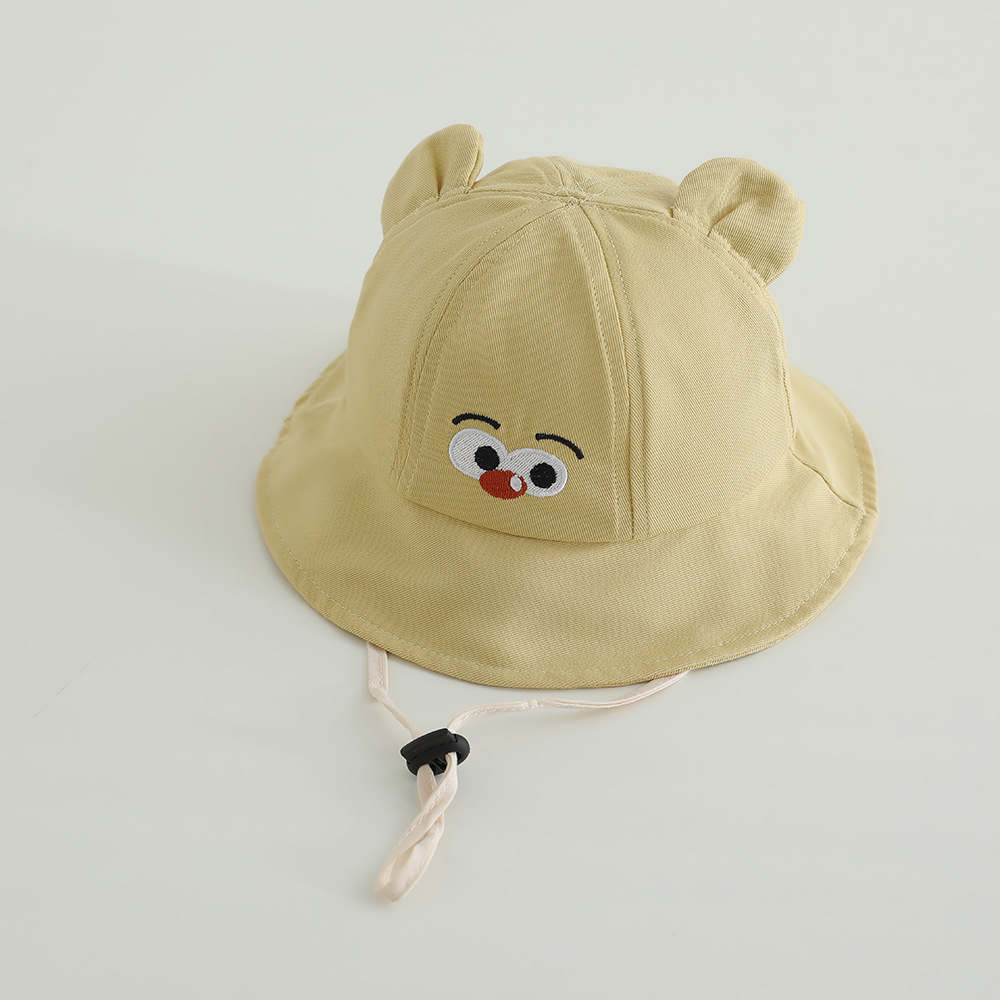 Sombrero de bebé verano súper lindo y lindo sombrero de pescador de bebé para hombres y mujeres modelos de primavera y otoño estilo occidental pequeño mes salir sombrero para el sol