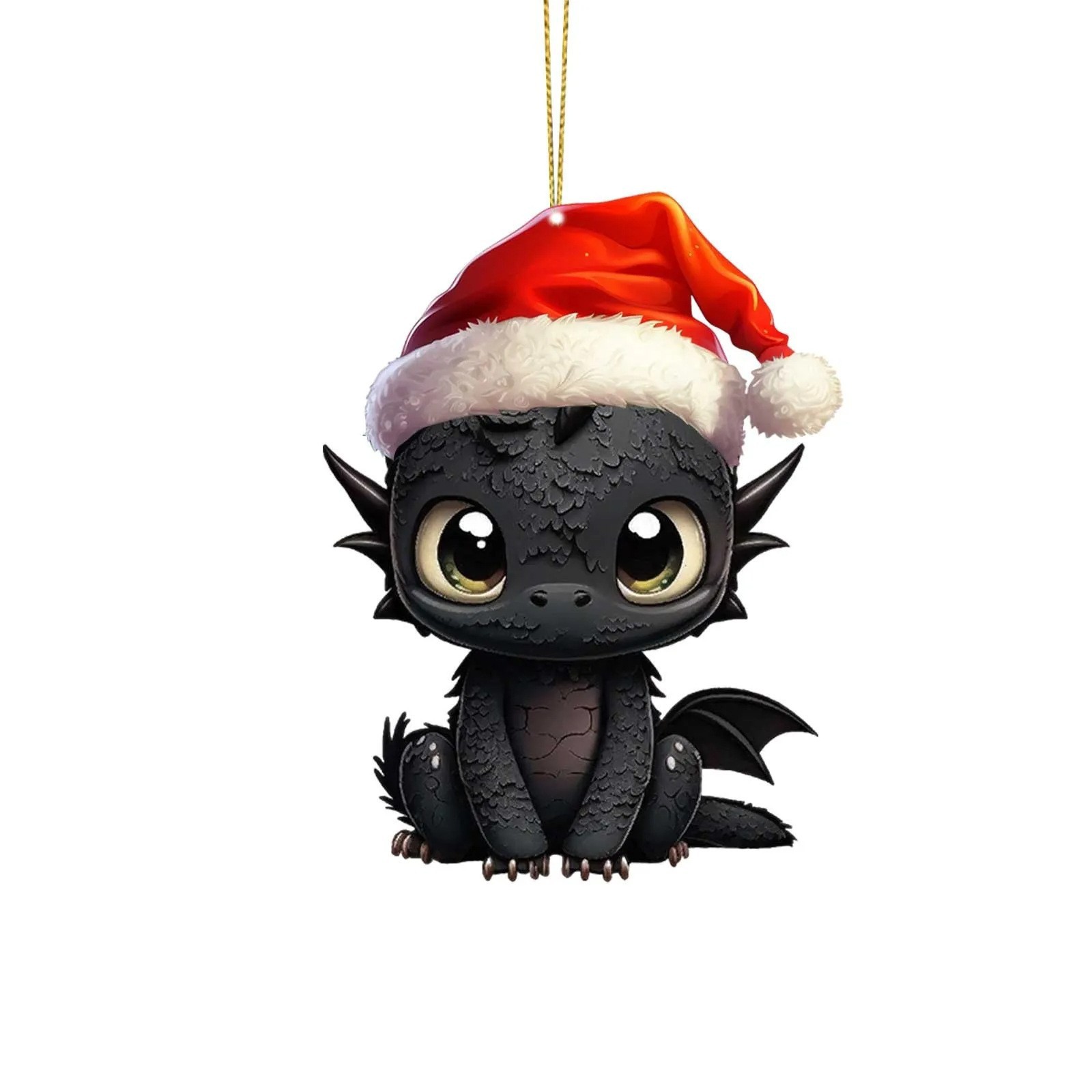 Amazon transfronterizo nueva serie de dinosaurios de Navidad colgante decoraciones de coches de Navidad acrílico colgante plana