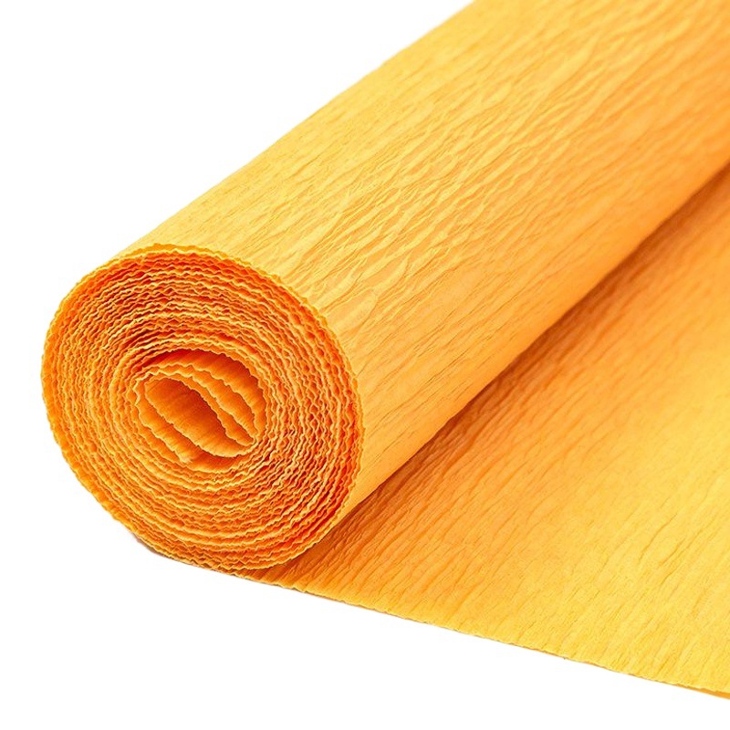Color grueso papel crepé hecho a mano material de ramo Carnation curling papel plisado paquete de material de bricolaje mano amasando papel