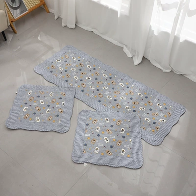 Wavy Edge Car Mat, Chair: Multi-function pad - gray-printed-mat-50135