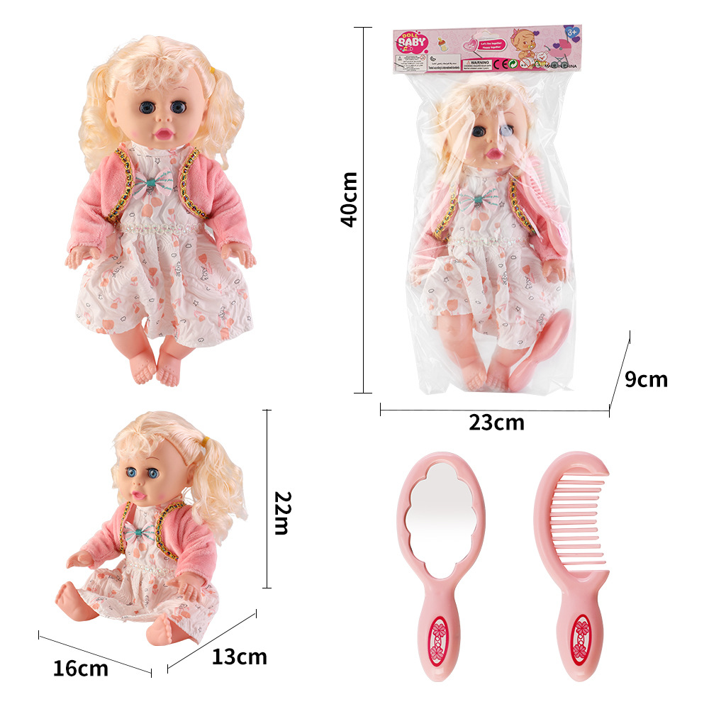 Juguetes para niños, niñas, carro inteligente, 14 pulgadas muñecas, carro de bebé, princesa