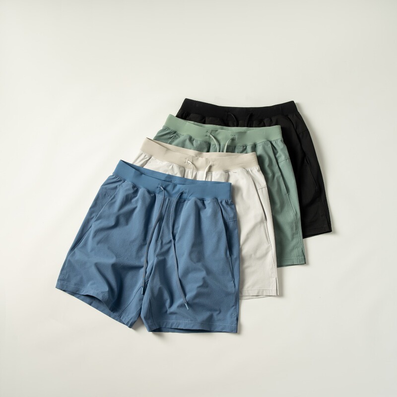 Lu Alternative Woven 7inch Men's Sports Casual Series Shorts Lm7Bjos 13-Needle Double-Stitch Work Shorts Summer Lu Alternative Woven 7inch Men's Sports Casual Series Shorts Lm7Bjos 13-Needle Double-Stitch Work Shorts Summer