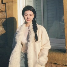 冬季皮草外套女加厚羊羔毛皮毛一体双面毛绒羊绒大衣中长款毛茸茸