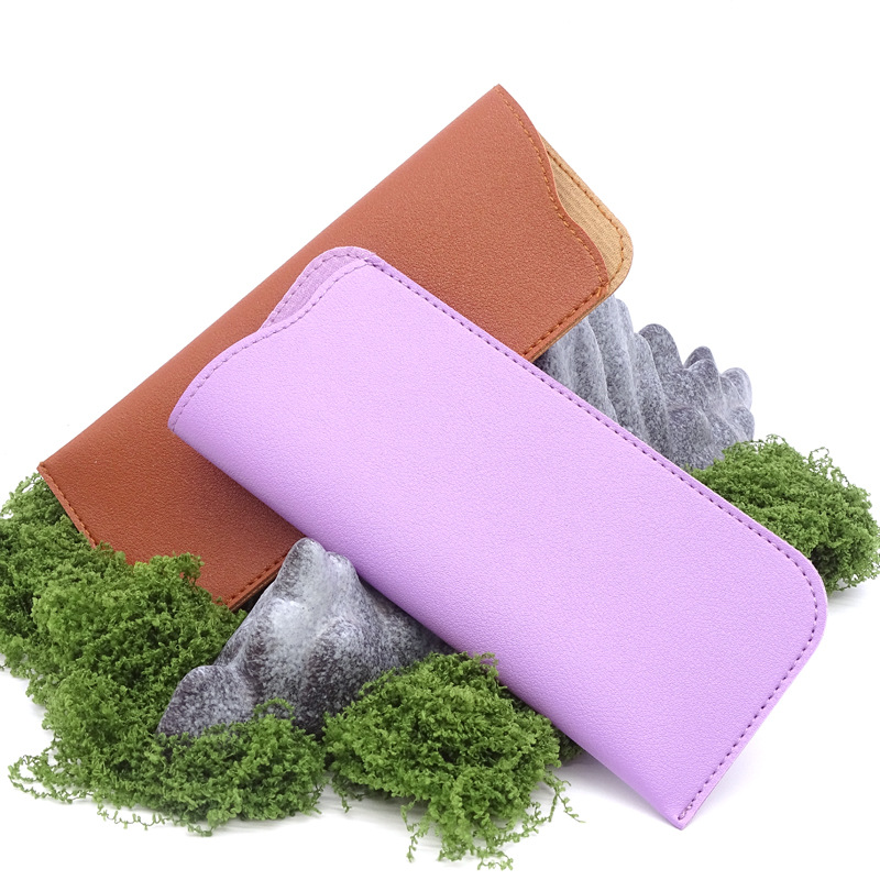28g Weight Glasses Pouch Classification Pu Leather Material Solid Color Pattern Unisex Gender Simple Style Style Simple Style Solid Color Pu Leather Unisex Glasses Pouch 5