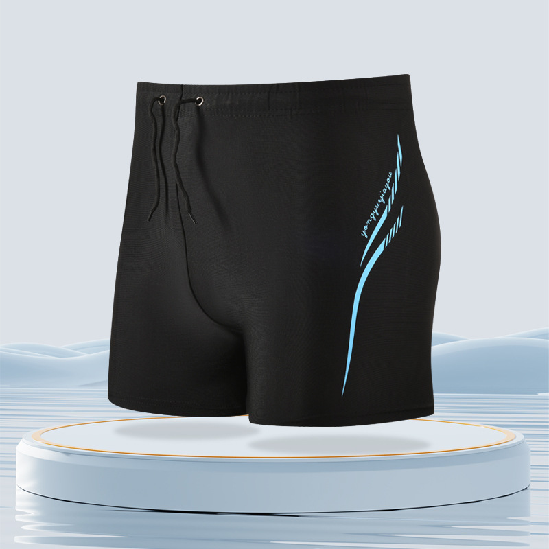 Pantalones de baño para hombres avergonzados2025 nuevos hombres aumentan la velocidad de secado elástico de moda de tamaño grande equipo de ropa de playa de ángulo plano