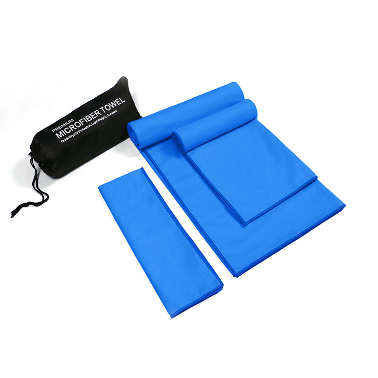 Toalla especial para hombres de color sólido con logotipo fijo Toalla absorbente de sudor de playa portátil Toalla deportiva de microfibra absorbente