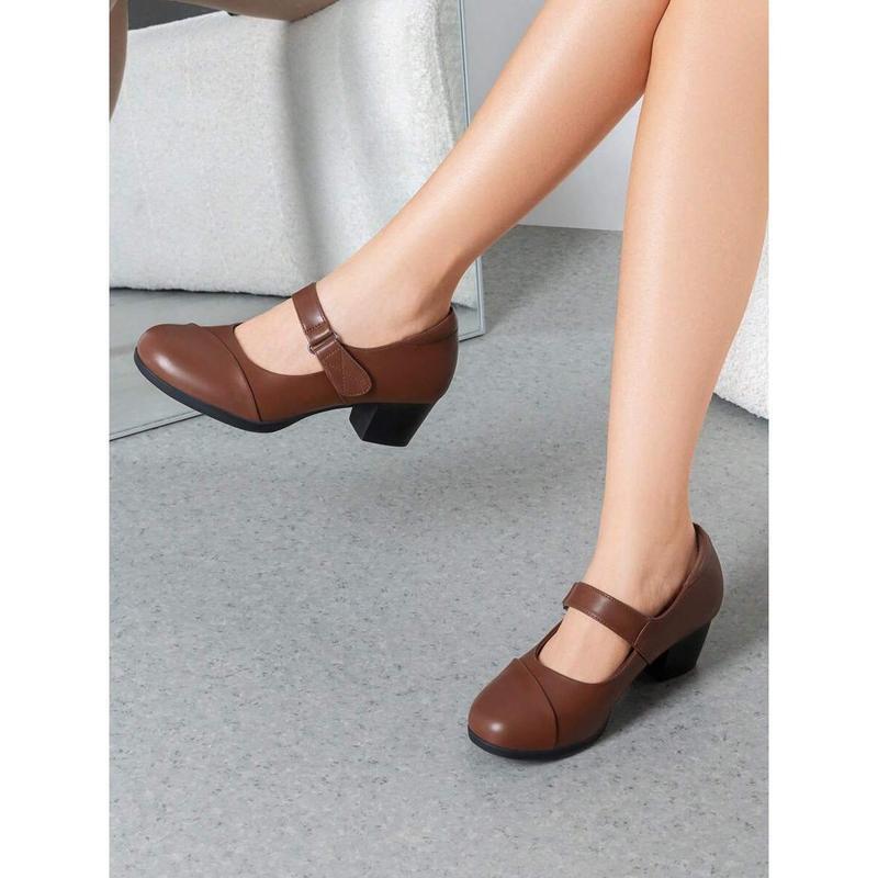 K3144 Foreign Trade Dropshipping Aliexpress Cross-Border New High-Heeled Sandals Women's Low-Heeled Round-Toe Sandals
