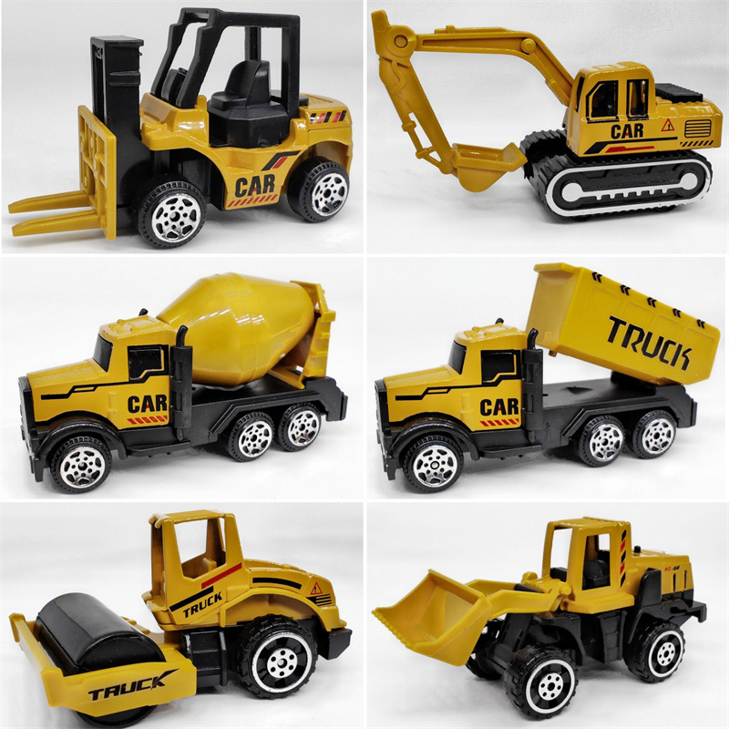 Alloy excavator children's toy engineering vehicle simulation model excavator forklift bulldozer mixer truck cool play boy match