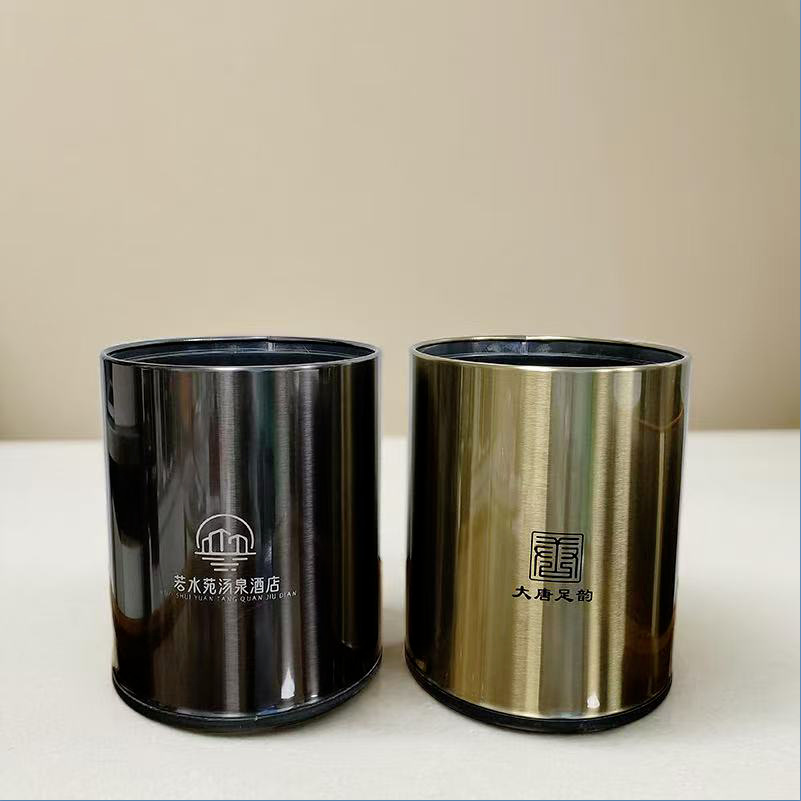 Gran capacidad cubo de basura Hotel sala de billar habitación de invitados hogar cesta de papel rectangular de almacenamiento de baño Cubo de cocina cubo redondo