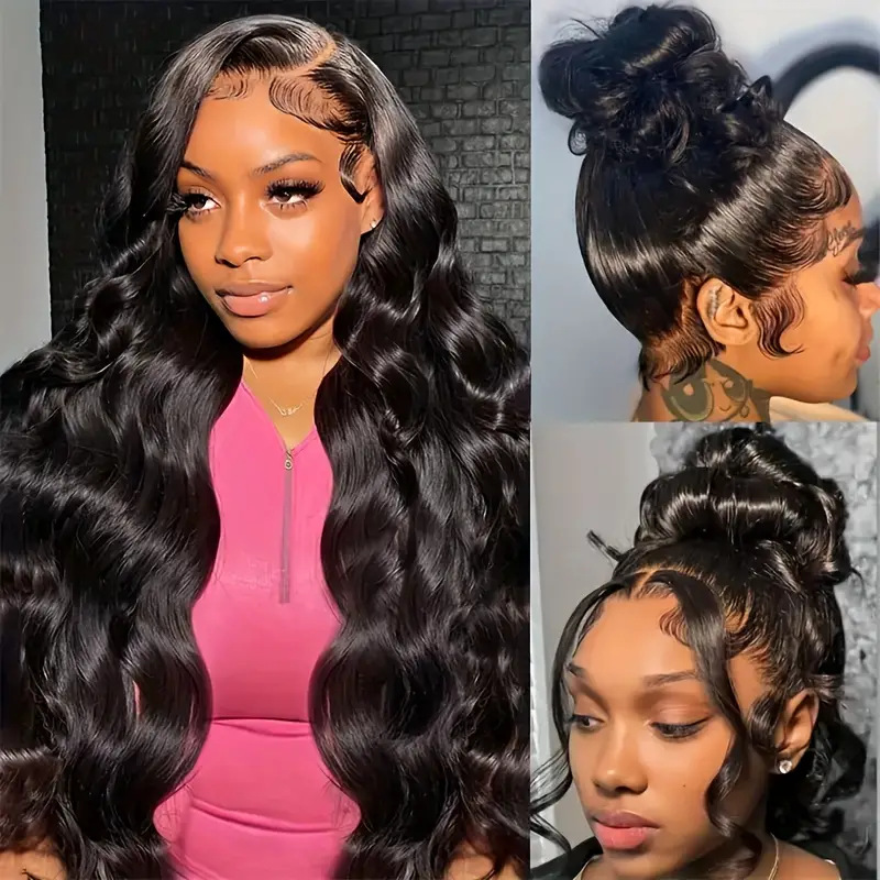 12A Front Lace Wig antes de la peluca de encaje femenino en la parte media, ondulación larga, cubierta completa esponjosa natural