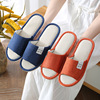 Slippers, non-slip universal footwear indoor, cotton and linen