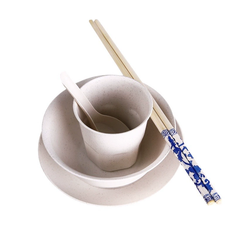 disposable tableware, ecological set, 4 piece set