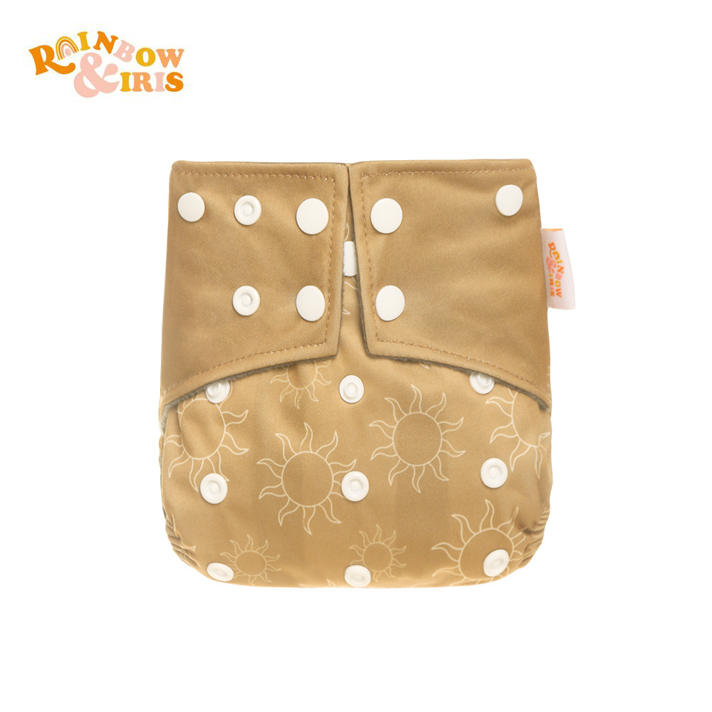 INS impresión digital de estilo occidental pañales de carbón de bambú pantalones de entrenamiento de fugas a prueba de agua anti-lado transfronterizo en stock pañal de tela