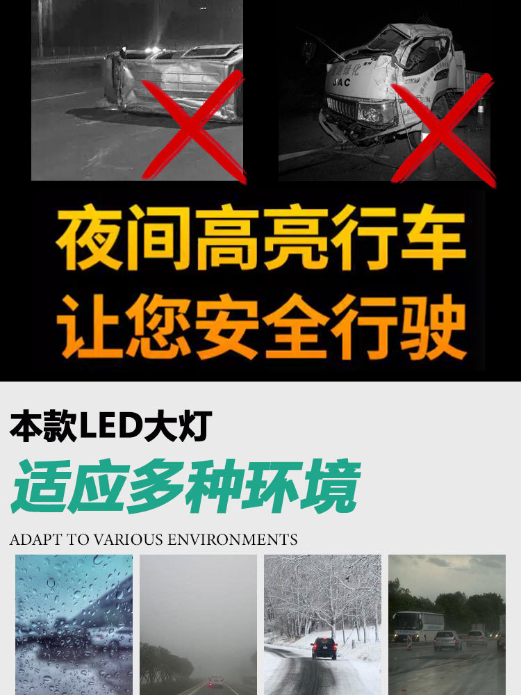 Forklift accessories front combination headlight headlight turn signal suitable for heli G series 12V 2 3 3.5T