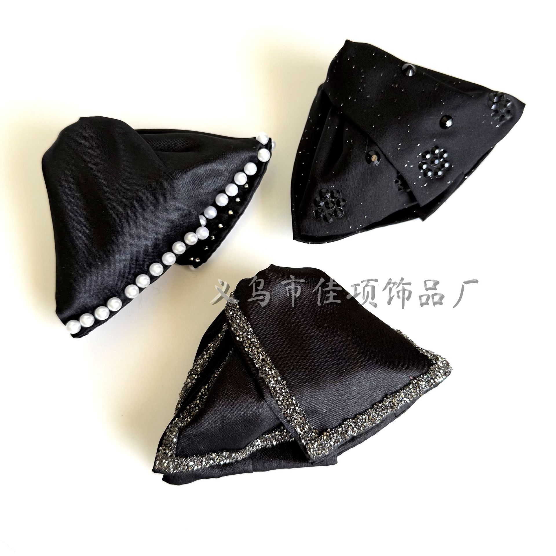 Auburn Style Triangle Star Language Clip Sequin Satin Shark Clip Diamond Strip Pearl Bow Diamond Accessible Luxury Hair Clip