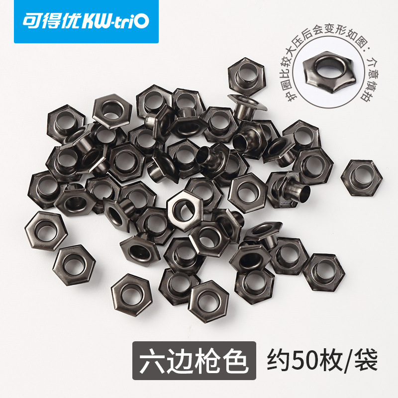 Kedeyou plástico color metal hebilla de ojo de pollo anillo de protección transparente remachadora de tarjetas perforadora manual perforadora de anillo