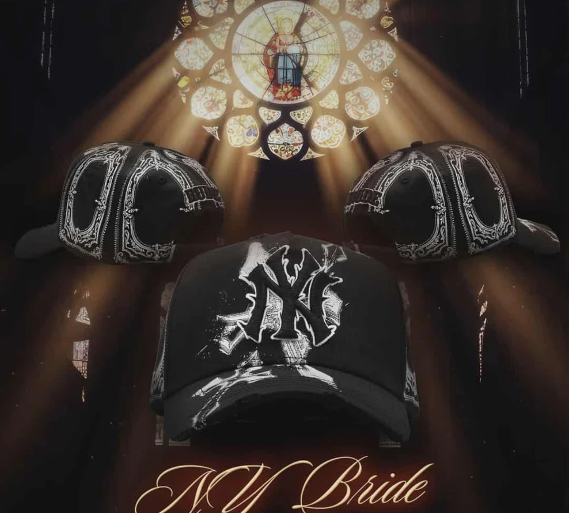 Aliexpress spot Dandy letras bordadas ajustables gorra de boca de pato borde curvo con taladro gorra de béisbol