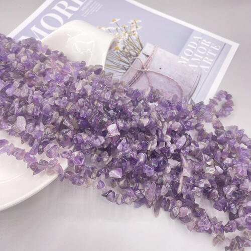 Manufacturer of natural stone with holes, gravel beads, irregular loose beads, semi-finished products, handmade gravel necklace accessories
