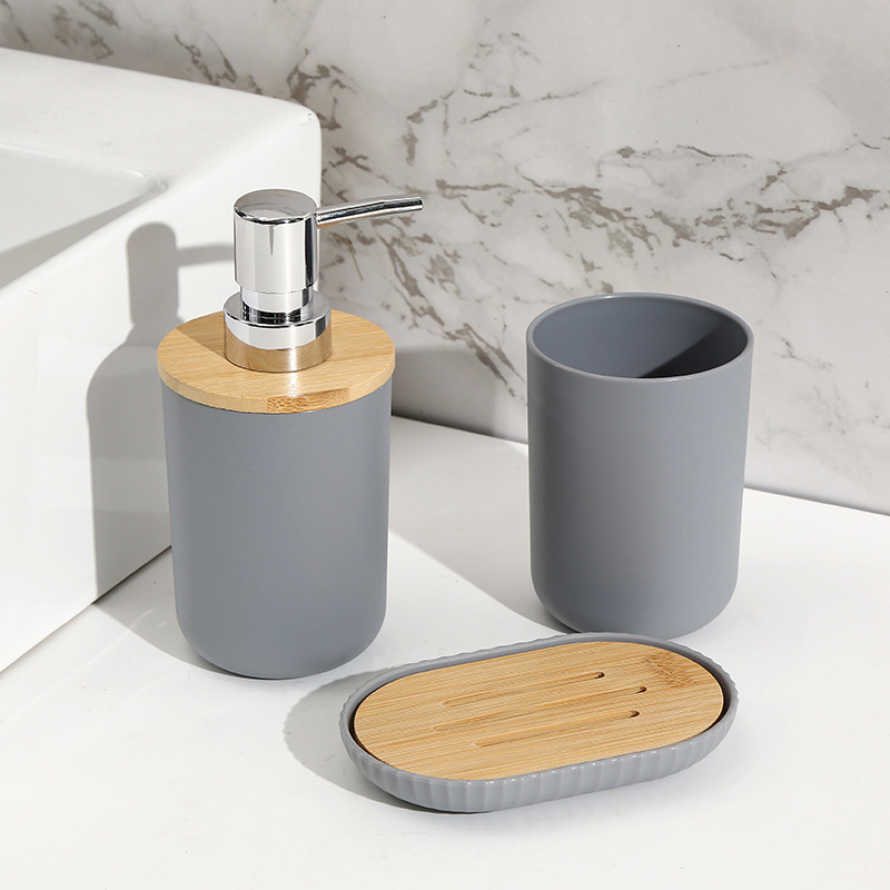 Baños domésticos 7 piezas de almacenamiento herramientas de limpieza artículos de higiene basura inodoro cepillo taza hidráulica caja de jabón al por mayor