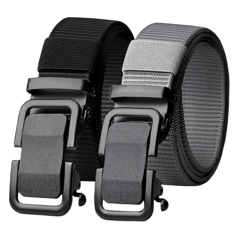 Ремень мужской тренд студент 2024 новый холст автоматический ремень