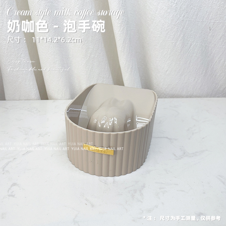 Nuevo Nail Bubble hand Bowl avanzado japonés salón de uñas burbuja transparente muñeca burbuja mano cuenca herramienta de acrílico transparente