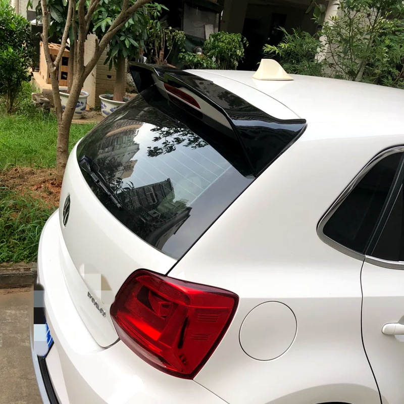 Suitable for 2011-2018 Volkswagen Polo Rear Wing Polo Modified Oding Carbon Fiber Pattern Top Wing Spoiler