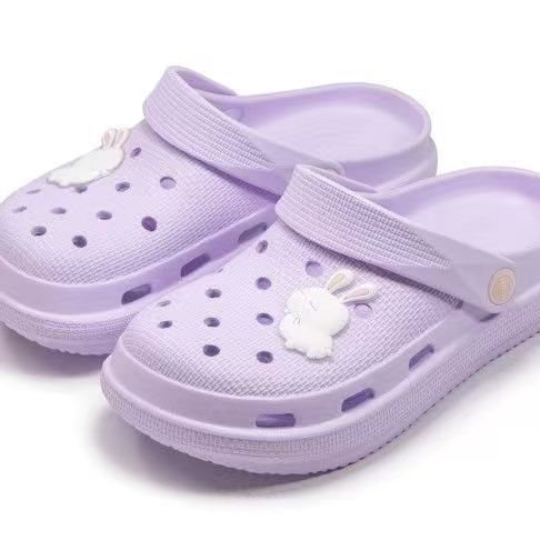 Lightweight high quality classic women's Crocs-style slippers heels