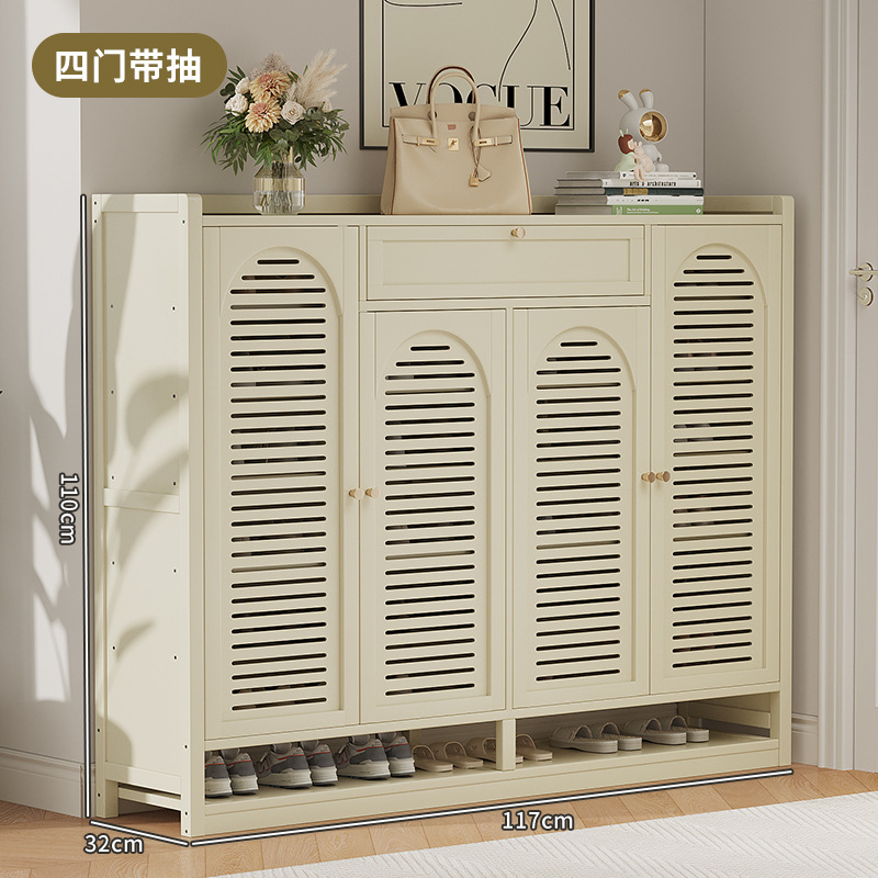 유백색 4도어 8단 서랍부착-D277