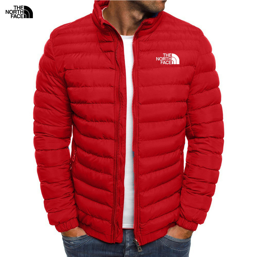 Chaqueta acolchada de algodón con cuello alto para hombre de invierno transfronterizo, cárdigan con cremallera, chaqueta acolchada de plumas, chaqueta acolchada de algodón de gran tamaño casual, chaqueta acolchada cálida