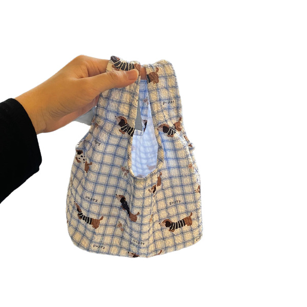Blue brand fashionable handheld one-shoulder bag