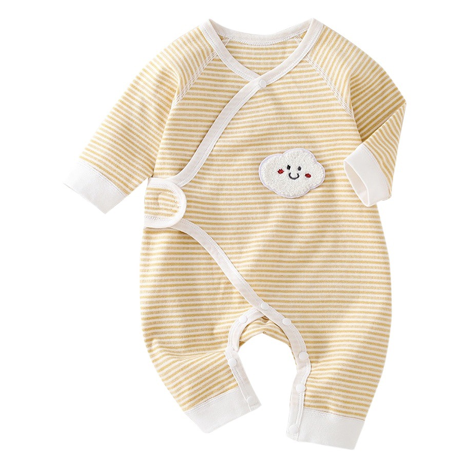 Ropa de bebé recién nacido de algodón puro masculino y femenino bebé recién nacido sin hueso mono pijama mameluco Otoño e Invierno verano primavera