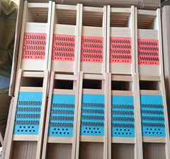 Old-fashioned multipurpose stainless steel and copper slice peeler household slicer solid wood shaver fine and coarse shredder