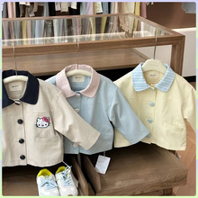 男童春装外套2025新款韩版男孩上衣小童时尚可爱夹克宝宝春季装潮