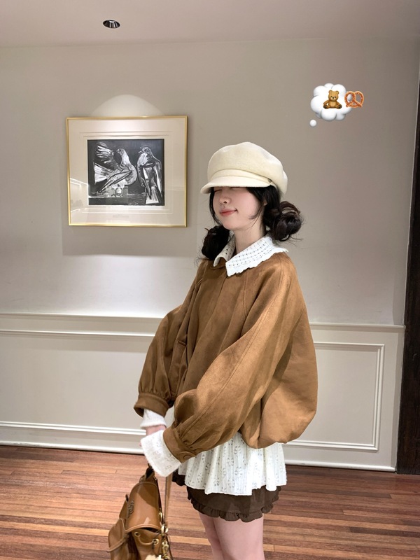 早秋超好看复古美式chic外套女2025新款轻熟风感宽松上衣|undefined
