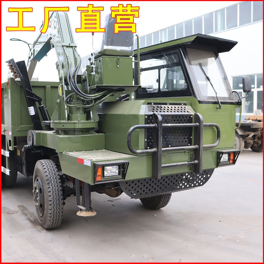 六驱农业运输车随车挖机碎石土方拉运工程车大载重20吨爬山虎