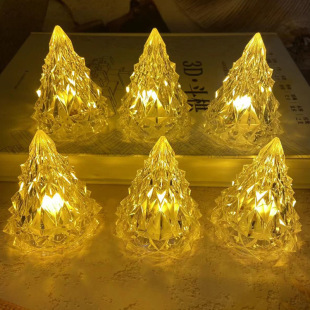 Christmas decoration iceberg atmosphere night light led electronic candle crystal light party scene layout Christmas tree