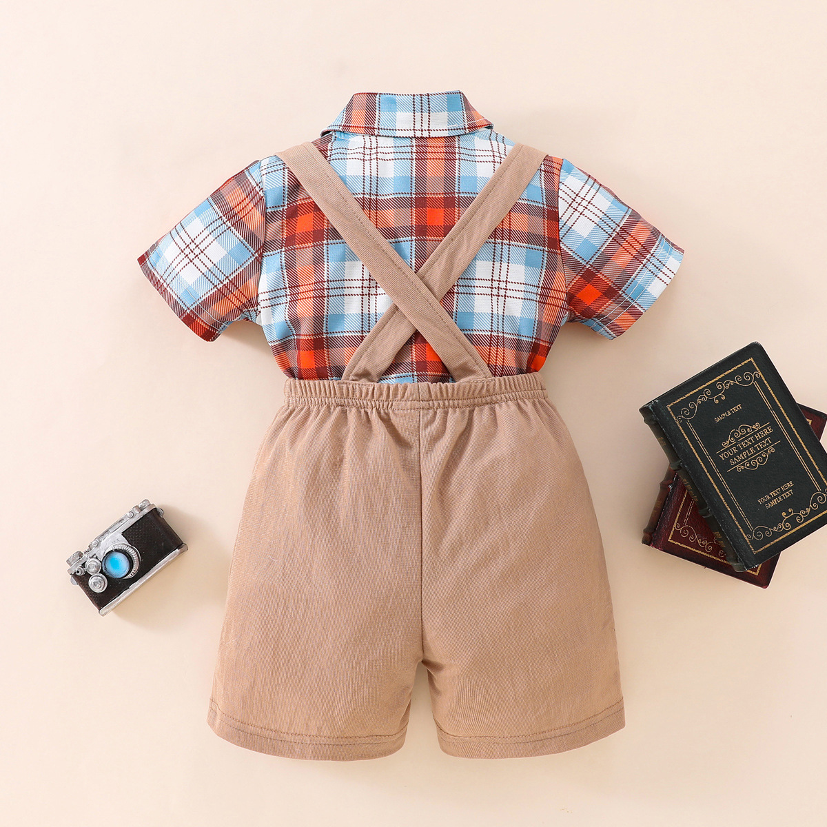 Casual Color Block Cotton Boys Clothing Sets display picture 5