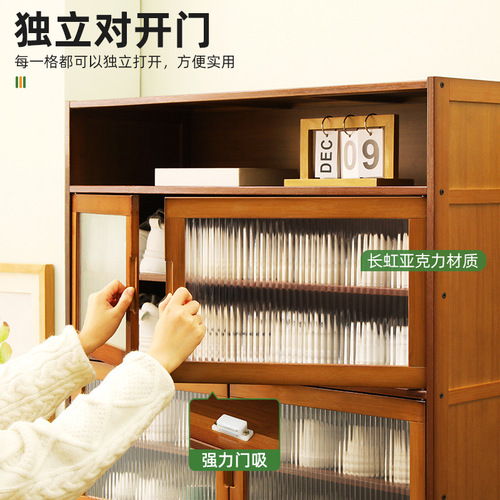 Shoe rack at home door simple shoe cabinet storage artifact space-saving dormitory indoor good-looking rental house dustproof