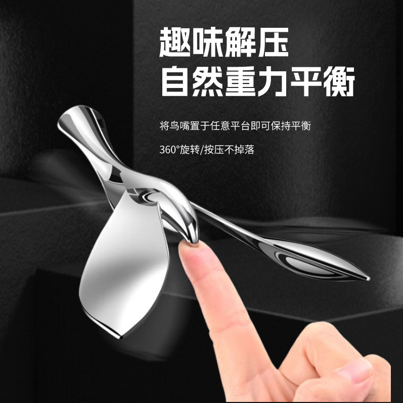 Abrebotellas de pájaro, vaso, equilibrio de pájaro, adornos creativos de metal, herramientas de vino de cerveza de pájaro, destornillador de botella flotante