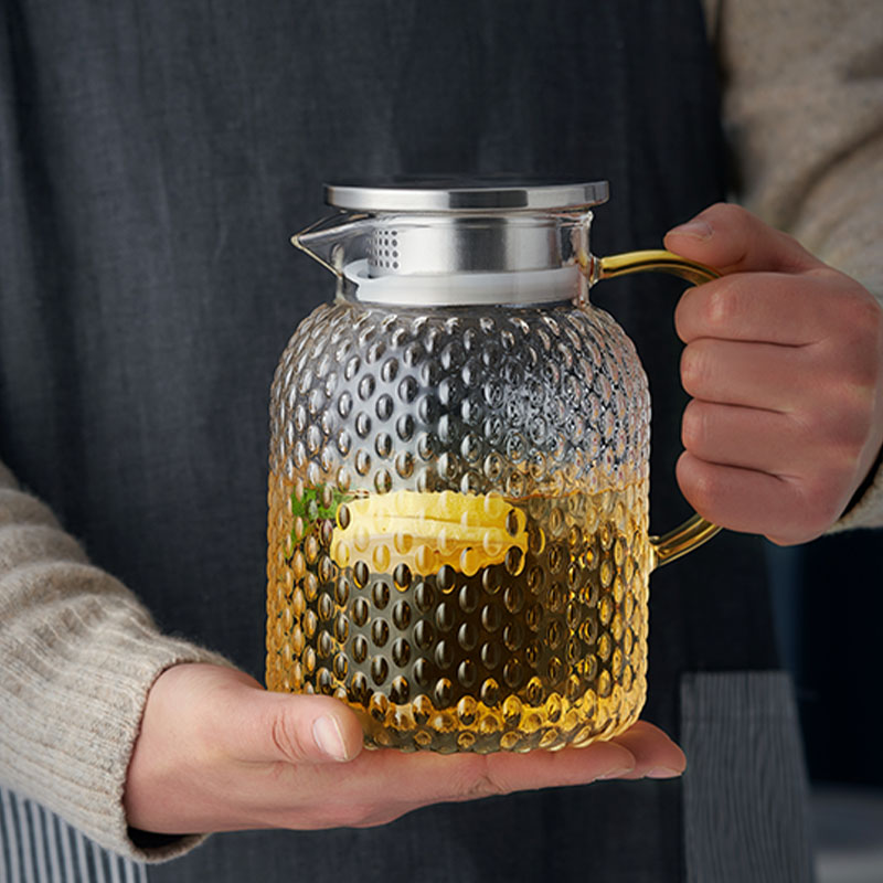 玻璃水壶耐高温大容量烧凉白开水杯冷泡茶家用装水瓶冰小扎达士通