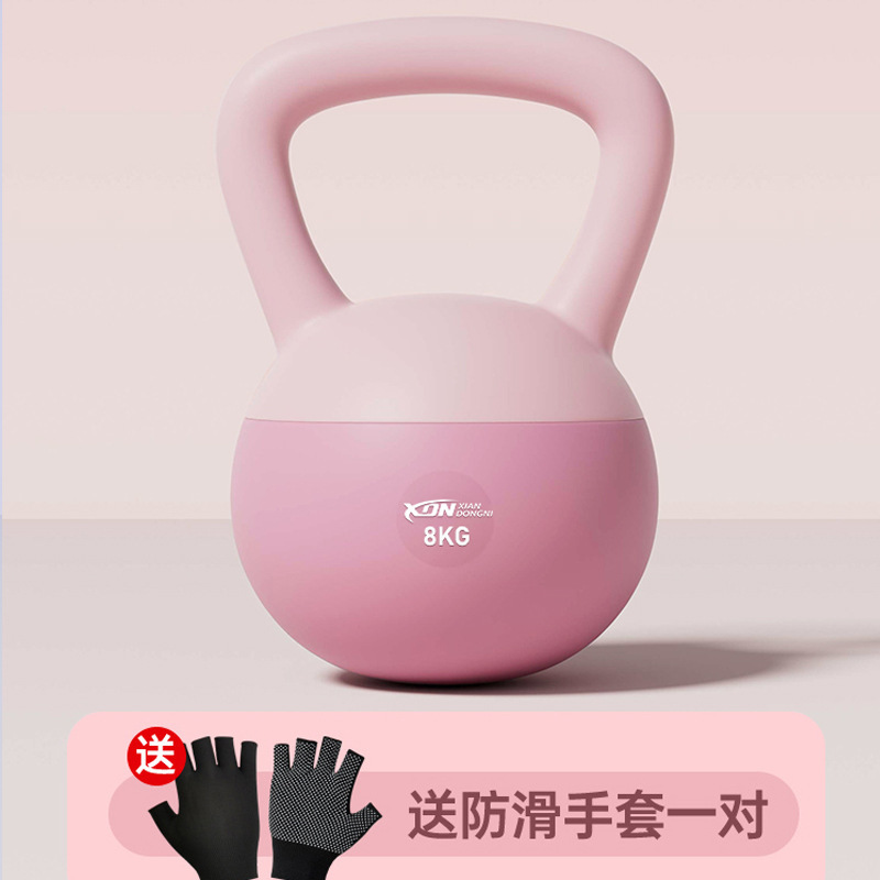 ケトルベル男性フィットネス家庭用器材ソフト10kgフィットネスボール提壺ダンベル|undefined