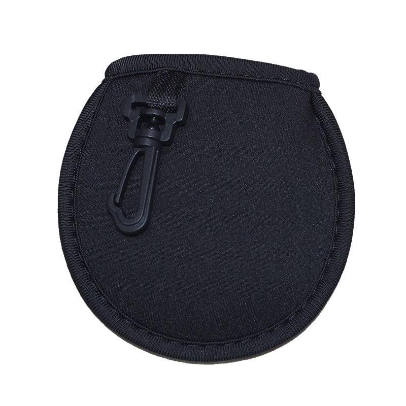 En stock protección del medio ambiente cinturón forro de gancho con material de buceo de franela cubierta de golf cubierta protectora bolsa de limpieza de bolas