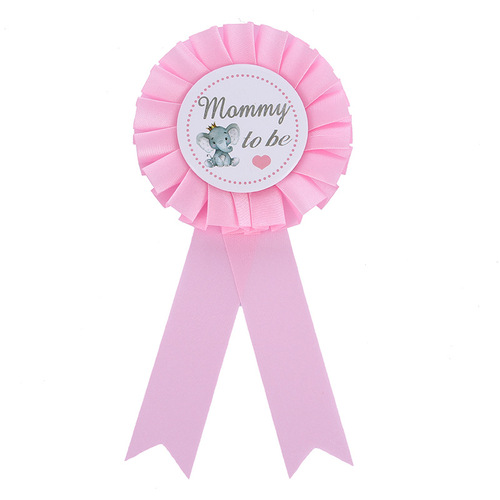 Baby Bath Elephant Pin mommy daddy to be Mom-to-be Dad-to-be Gender Reveal Party Badge