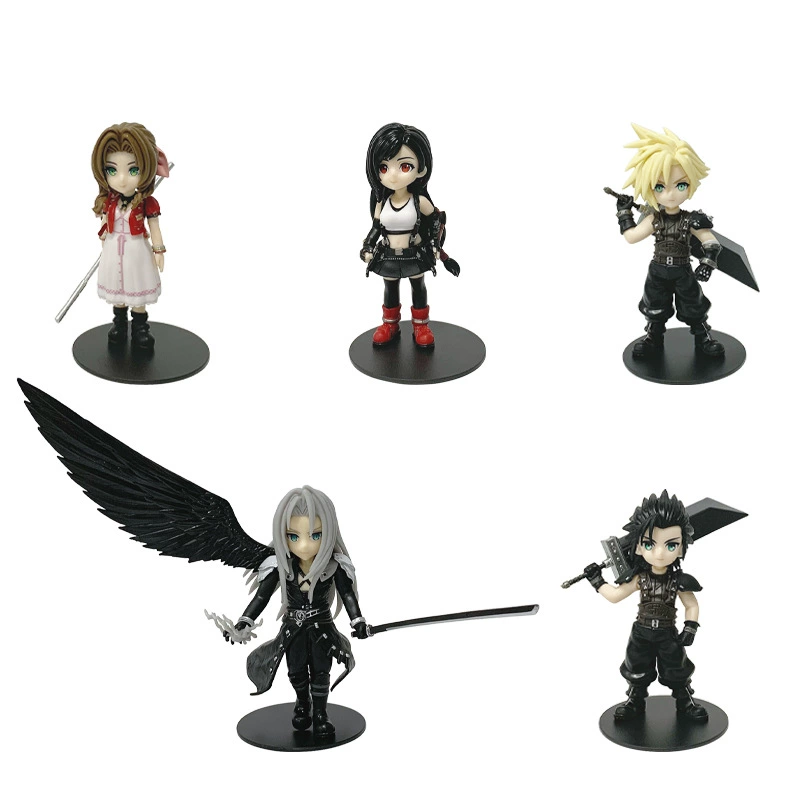 Final Fantasy 7 Rebirth Q версия Тифа Зак Клод Алиса фигурка модель украшения