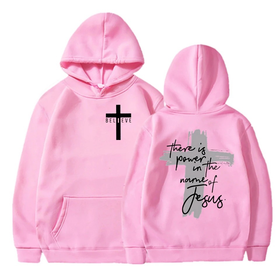 Mujeres/Men Christian Faith Essential Hoodies There Is Power i