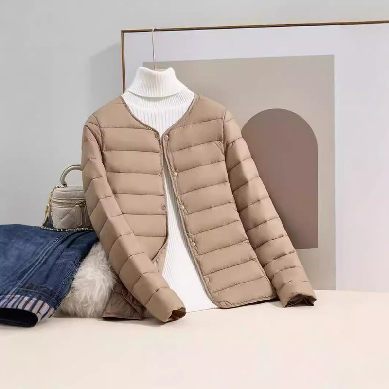 轻薄羽绒棉服女内胆短款内搭新款秋冬季外穿轻便简约外套|undefined